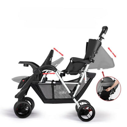 Luxury Double Stroller